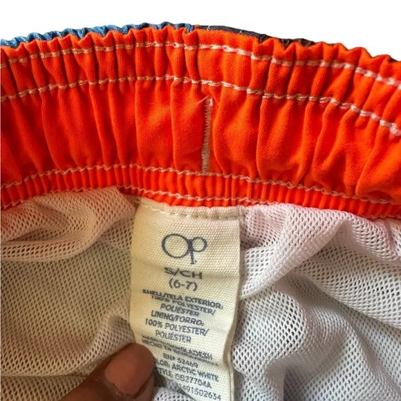 🍁 BUNDLE ONLY - 5/$15 Op T-Rex Dinosaur Swim Shorts, Beach, Pool, Boys size 6-7 - Picture 3 of 3